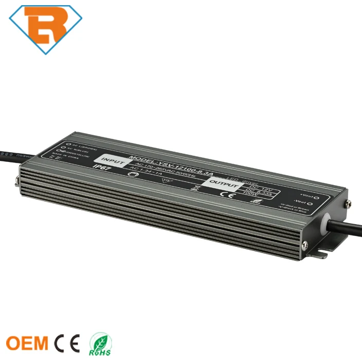 200W Waterproof IP67 Ultra-thin Constant Current LED Power Supply Driver