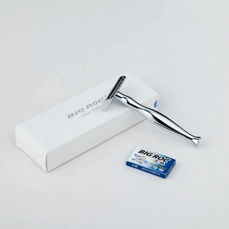 New design  two use safety razor with one side in open comb and one side in closed comb double edge safety razor