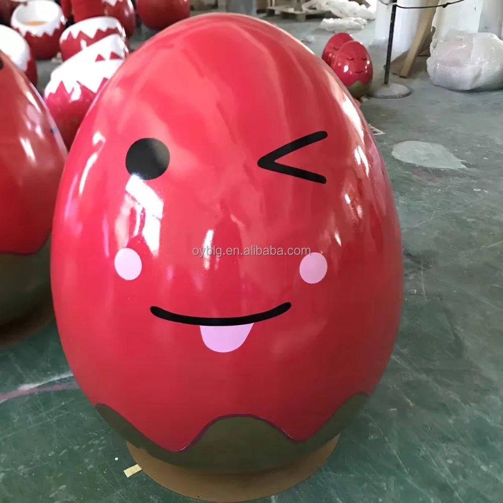 colorful decorative egg FRP Ester Eggs Fiberglass Color Eggs