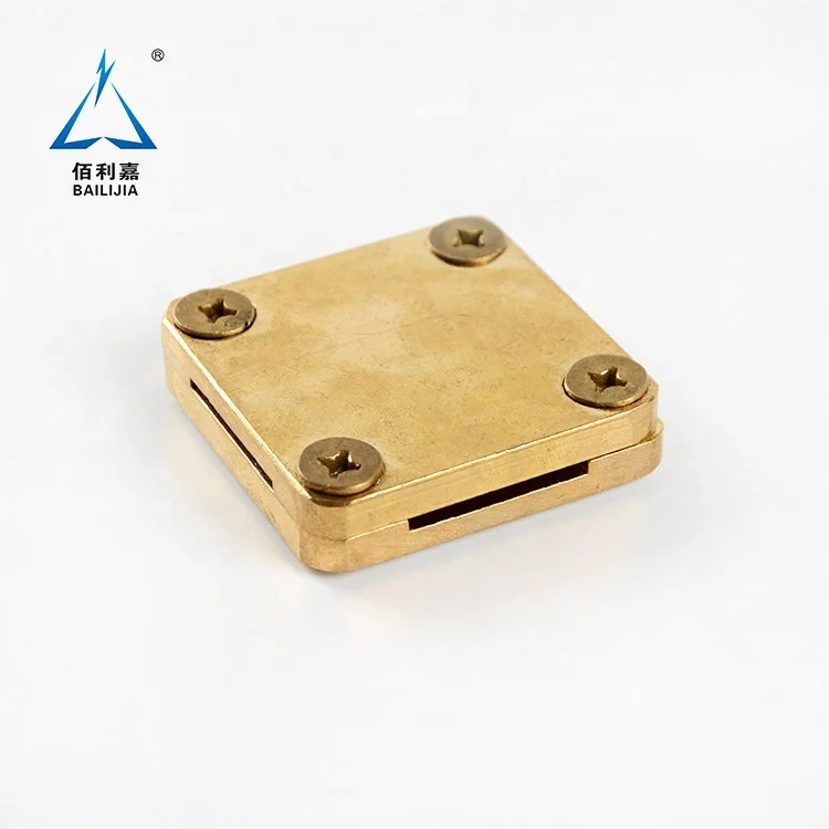 Shaoxing Bailijia Brass Manufacture Lightning Protection Earthing Using Conductor Joint Square Clamp