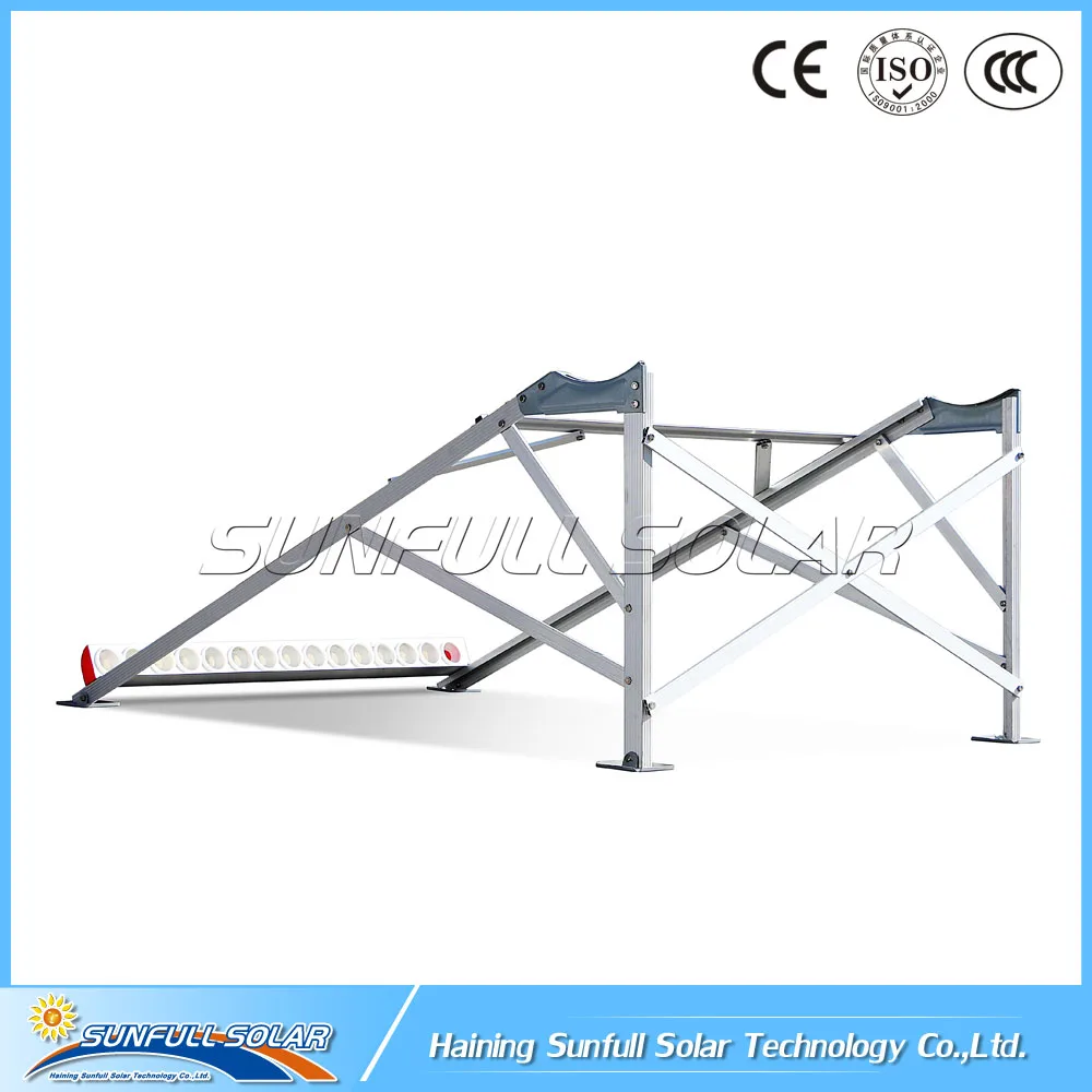 Stainless steel solar hot water heater system with aluminum alloy bracket