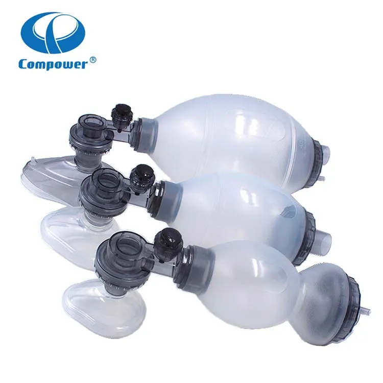 Adult Oxygen Breath Silicone Ambu Bag Manual Autoclavable Resuscitator