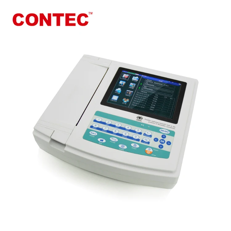 Ecg 1200g contec Китай, эхокардиография, цифровая Передовая технология, электрокардиограф