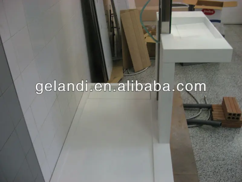 
Anti slip Pure Acrylic Solid Surface Shower Tray 