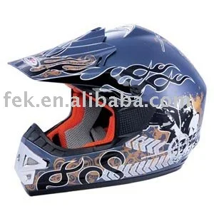 Fashion new product custom flame printing off-road motorcycle safety helmet
