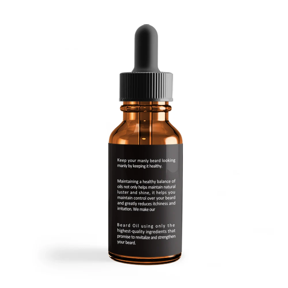 100 % Natural Beard Oil Conditioner with Organic Argan & Jojoba Oils/ Softens Smooths & Strengthens Beard Growth Oil30ml OEM/ODM