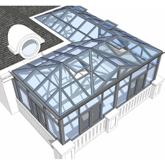 
victorian sun room for garden, full glass house 