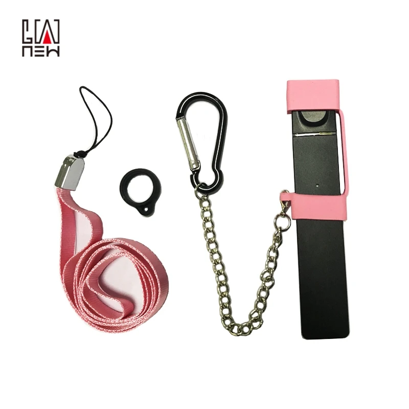 
2019 hot sale Silicone vape pod pen straps roping carry on lanyard kit for JUULS 