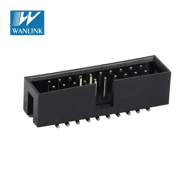 WANLINK 2.54mm pitch box header V/T type gold flash HY1017-01