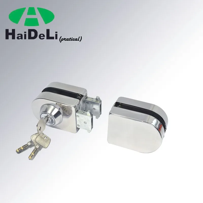 
2017 Haideli Stainless Steel Double Glass Door Lock glass door clamp 