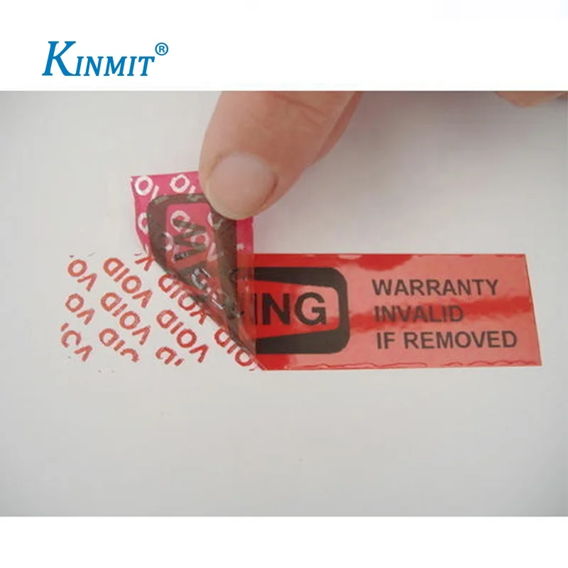 Warranty Custom Waterproof Security VOID Label Sticker