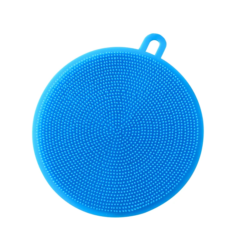 
Kitchen Multi-function Cleansing Dish Bowl Circular Silicone Brush 