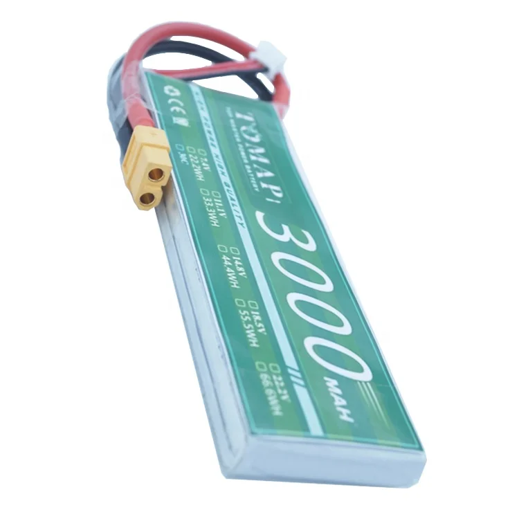 
High Power 30C Rechargeable Lipo Lithium Batteries Pack Toys Drone 3000Mah Battery 2S Xt30 7.4V For Airplanes Model 