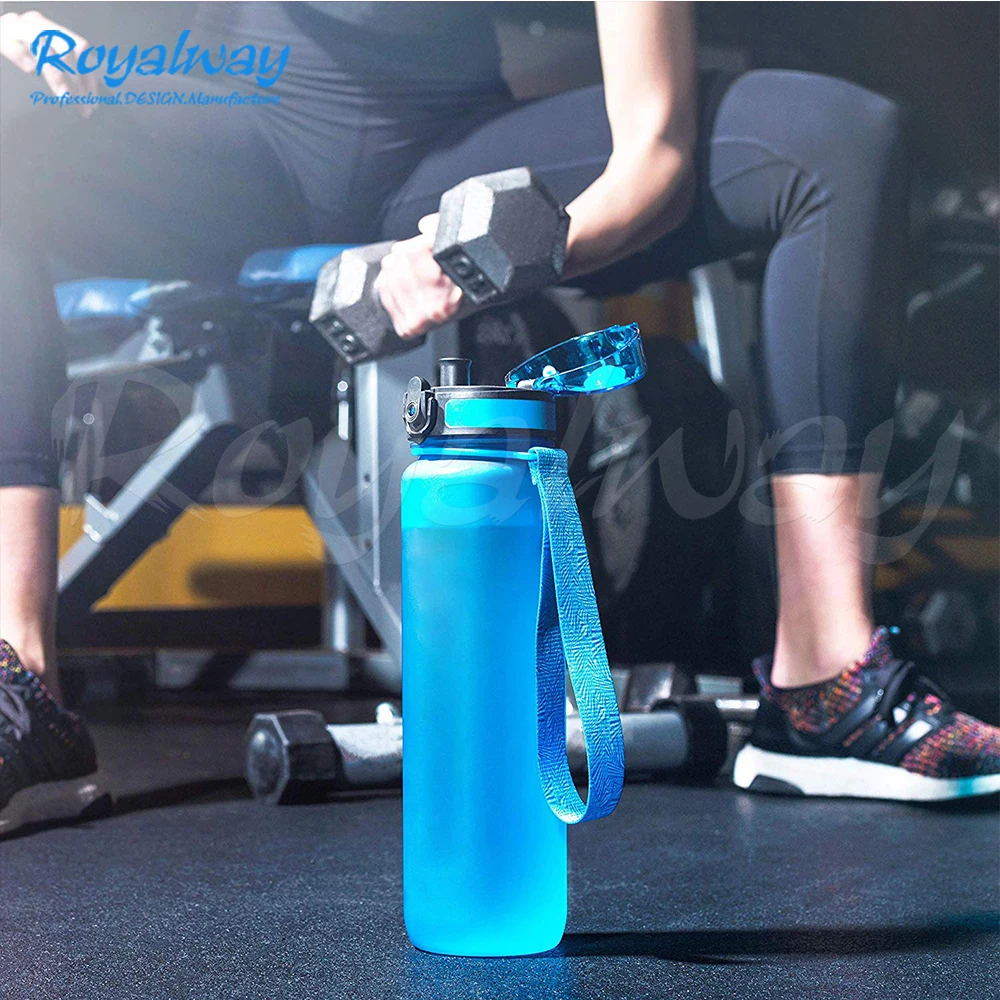 Amazon Wholesale Sports Water Bottle with Time Tracker/Marker, Motivational Water Bottle