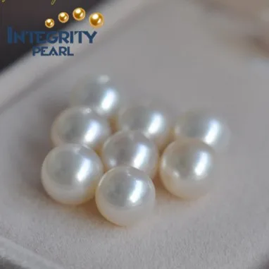 
7.5-8mm AAA grade best quality half drilled round loose freshwater pearl for jewelry 