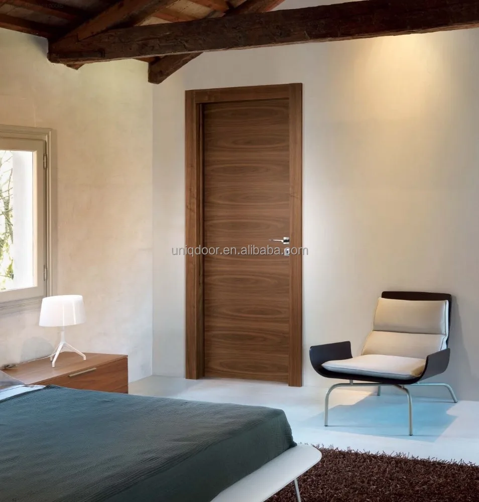 
Walnut veneer laminated MDF interior doors 