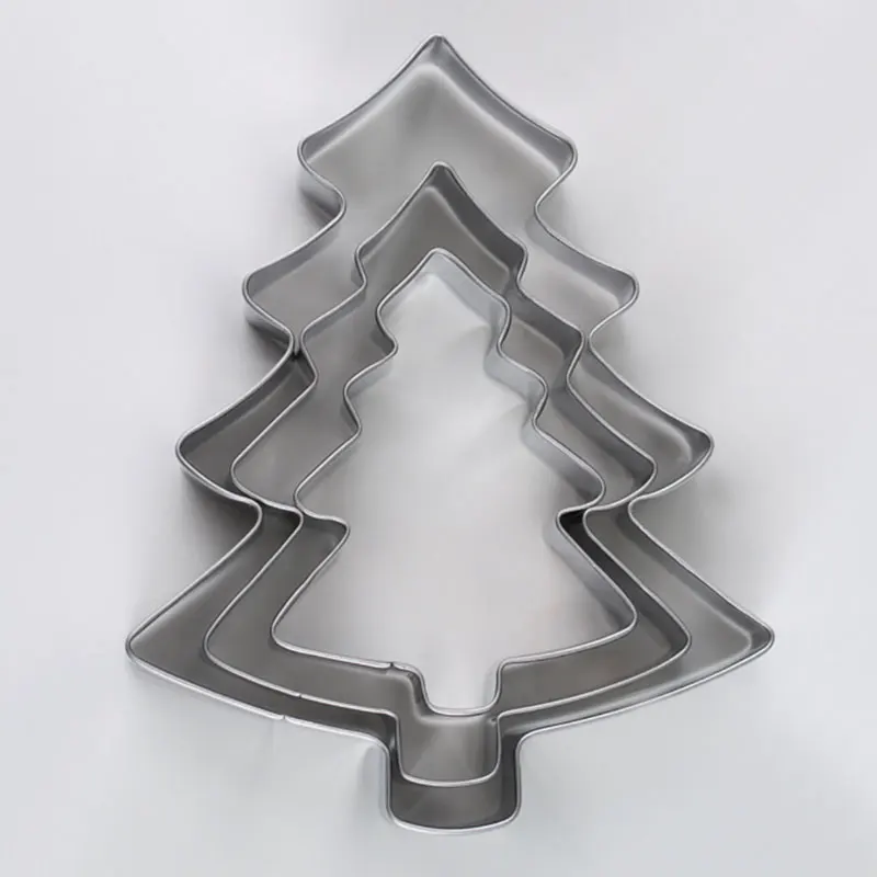 Bakeware Christmas Tree Shape Cookie Cutter set Stainless Steel