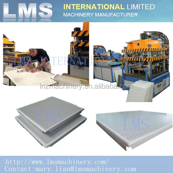 LMS Automatic 600x600 Aluminum Ceiling Tiles Machine Tile Forming for Floor with Motor Bearing Pump Gear Engine Core Components