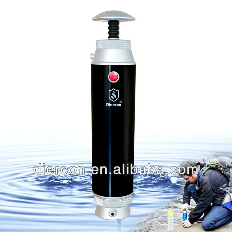 D-2013 hot sale Diercon portable water filter purifier camping,hiking,backpacking 0.1 micron ceramic pocket water micro-filter