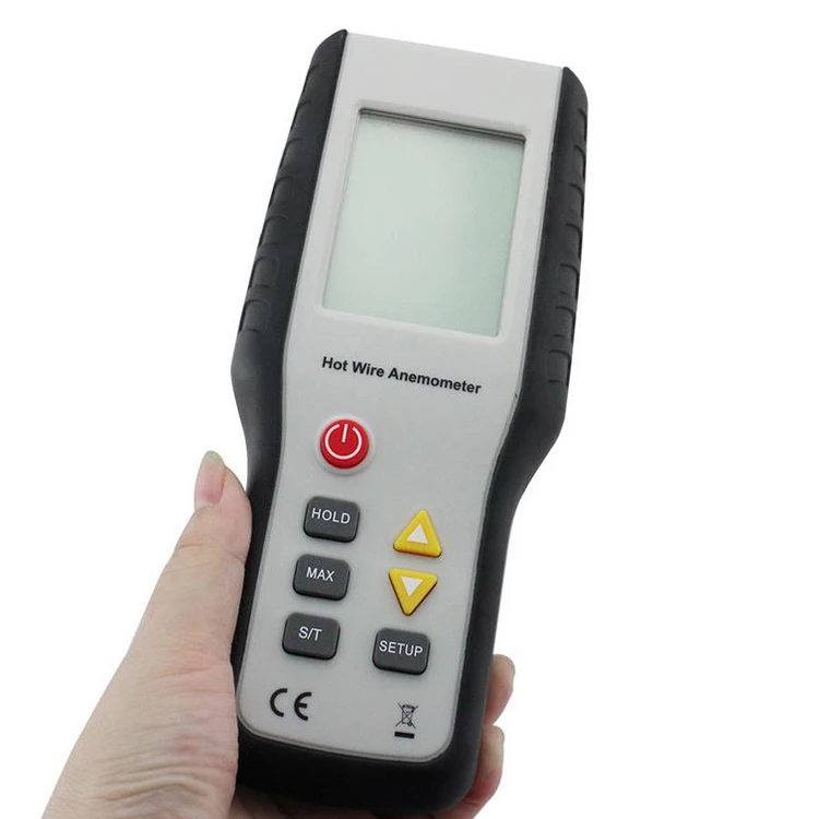 HT-9829 Высокочувствительный цифровой ЖК-дисплей тепловой Анемометр измеритель скорости ветра измерительный