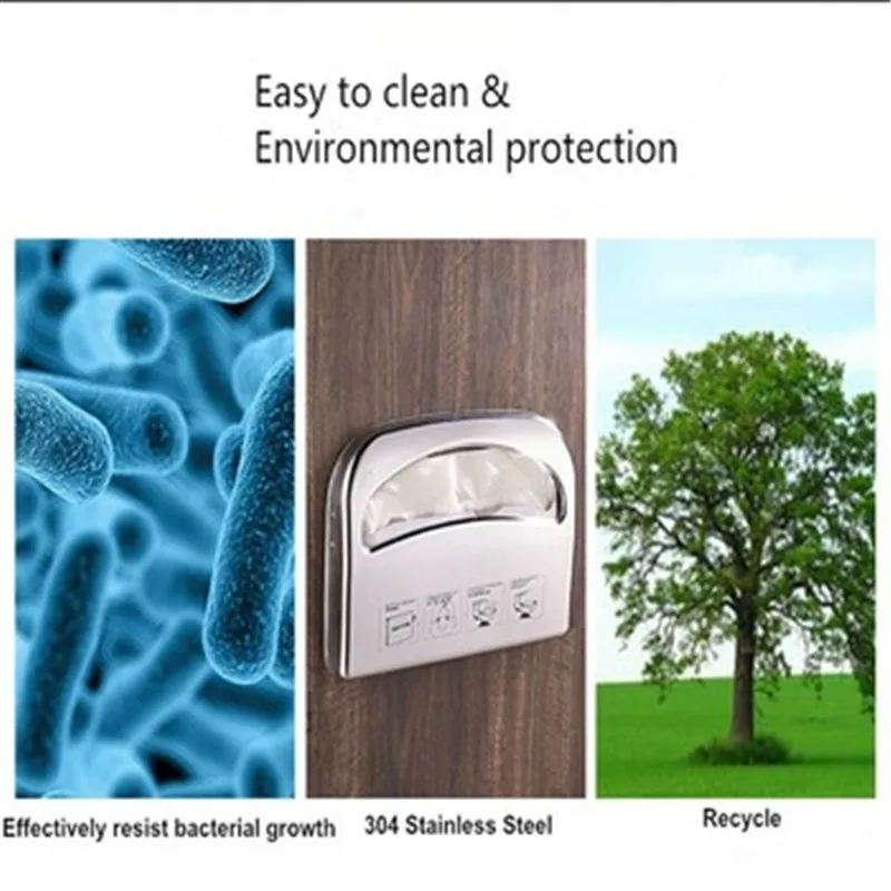 Stainless Steel Hotel Bifold Toilet Tissue holder Toilet Seat Cover Dispenser
