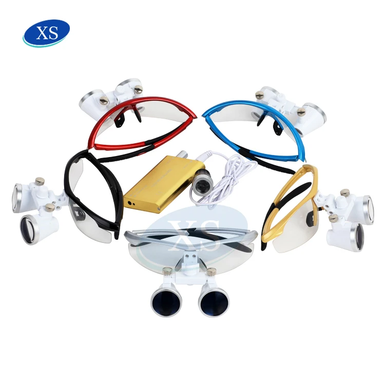 Стоматологические Хирургические лупы 2.5X 3.5X медицинская светодиодная Лупа со светодиодной фарой высокого качества