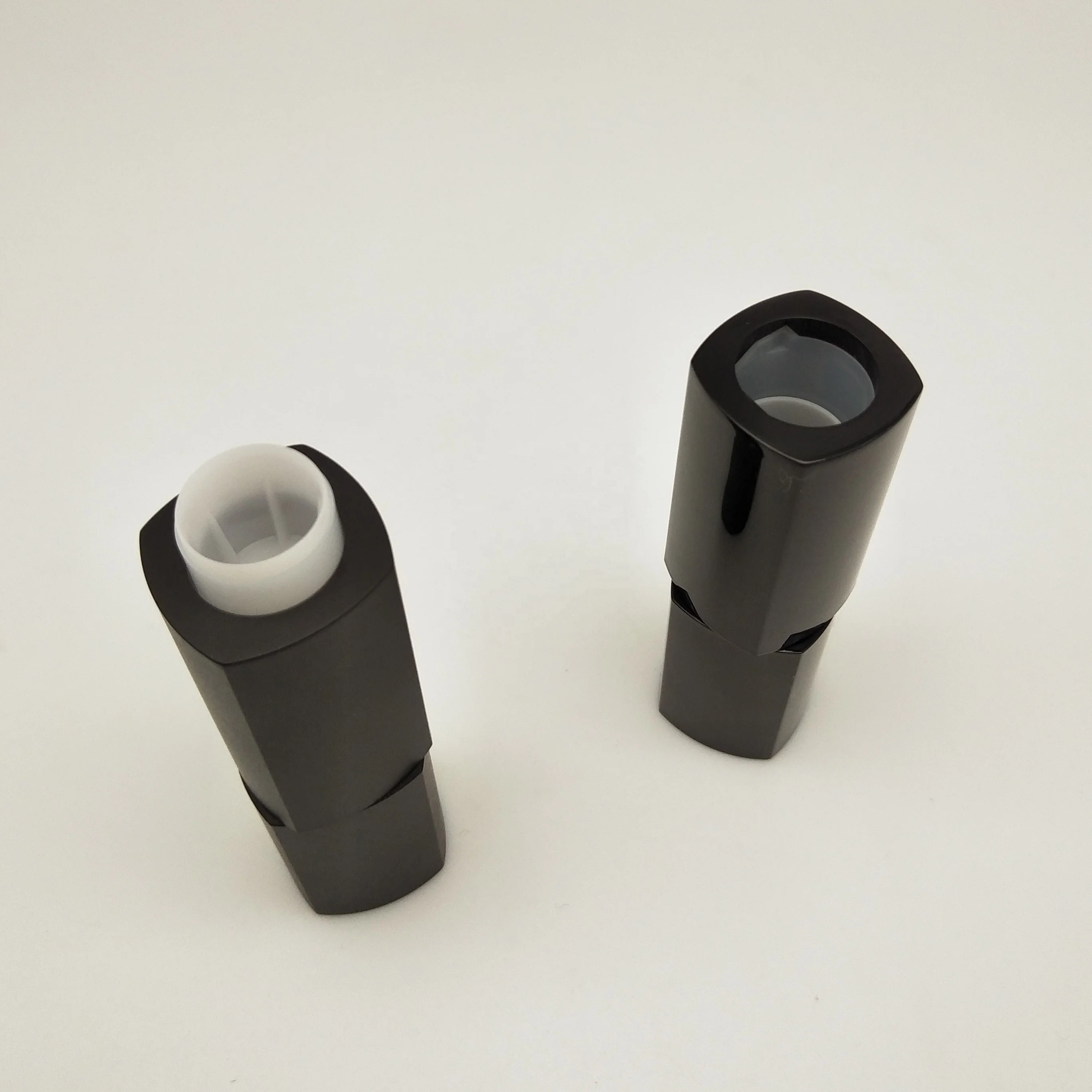 
Newest unique beauty empty square plastic custom printed lipstick tube 