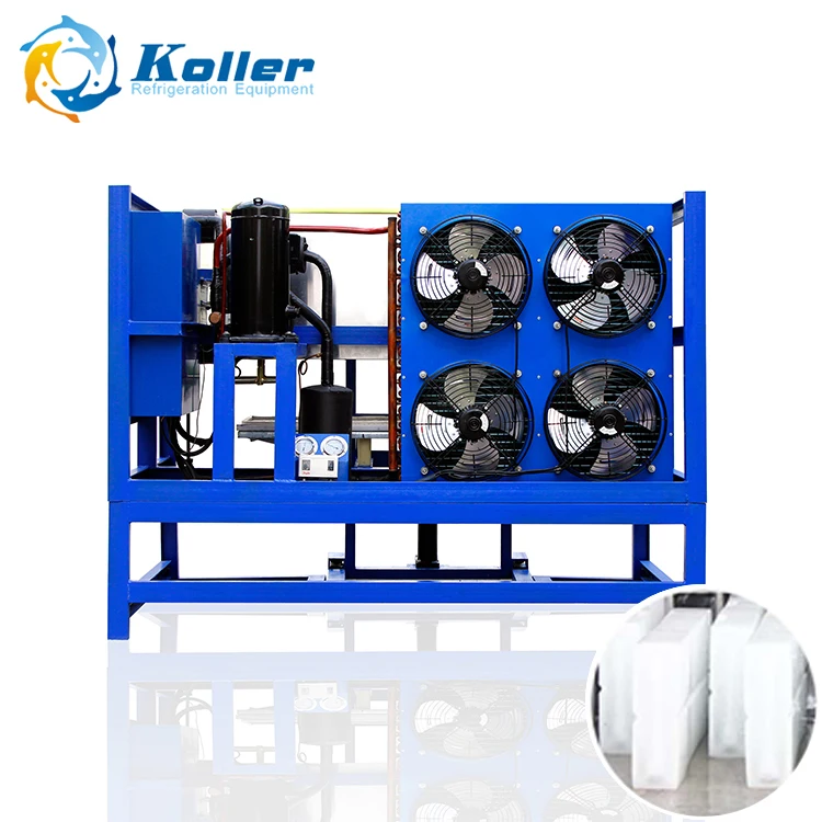 Машина для прямого охлаждения льда Koller гигиенических и чистых блоков 1 т/день