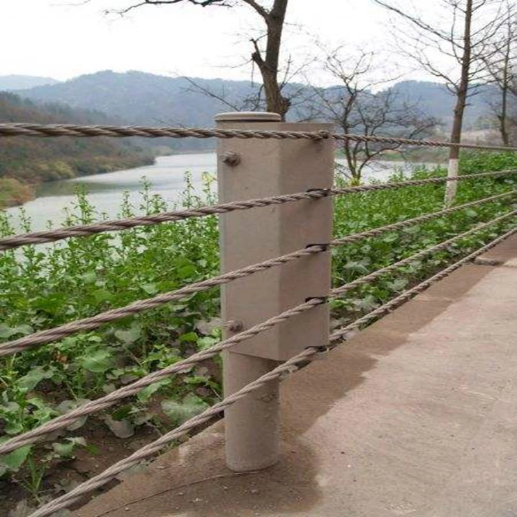 Popular wire rope barrier Flexible Cable Guardrail for Roadside Barrier