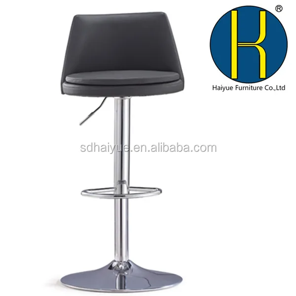 High Quality New Style PU Leather Swivel Bar Stool With Backrest for Home Use