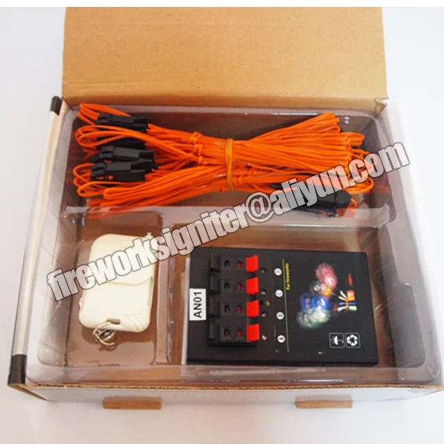 firing system set Am04 4cues ignition system+6pcs 2m talon igniter 10sets fireworks & firecrackers family show