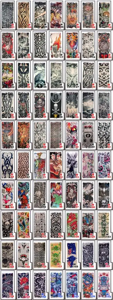 temporary hand nylon tattoo sleeves for women