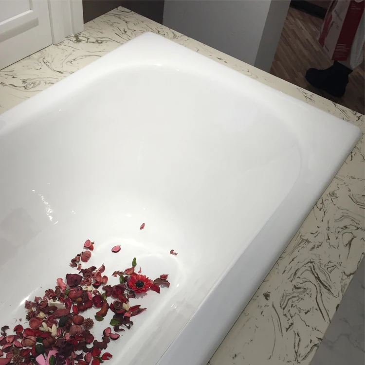 
producing cast iron common bathtub with drain location 