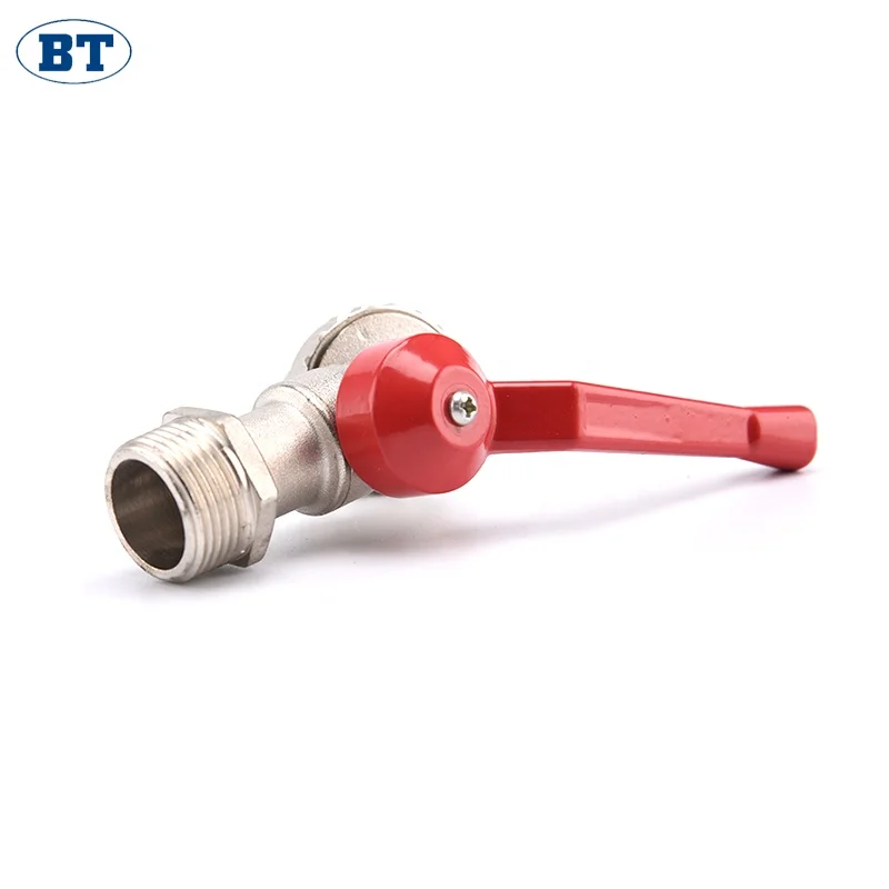 BOTE BT2028 manufacturer cheap price 1/2 nickel plated garden brass ball hose bibcock brass water tap faucet stopcock