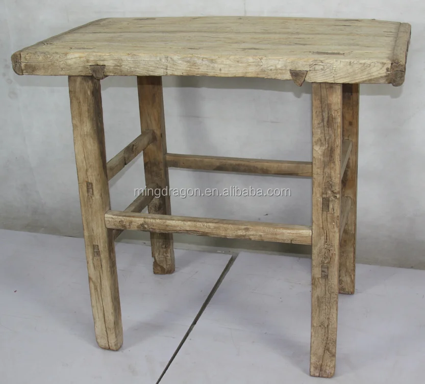 Chinese vintage reclaimed wood natural console table