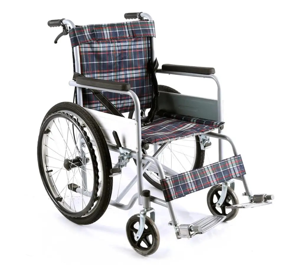 Lightweight Leisure wheelchair Hand Brake Portable Wheelchair for Disabled and Eldly Person