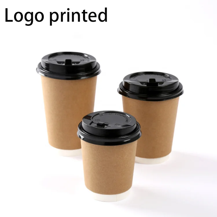  Бумажная чашка для кофе с логотипом Yiwu craft paper custom