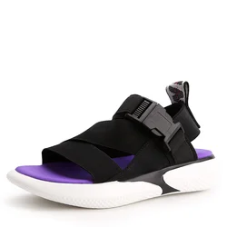 Летние женские сандалии на толстом каблуке, удобные повседневные женские сандалии-желе на плоской подошве