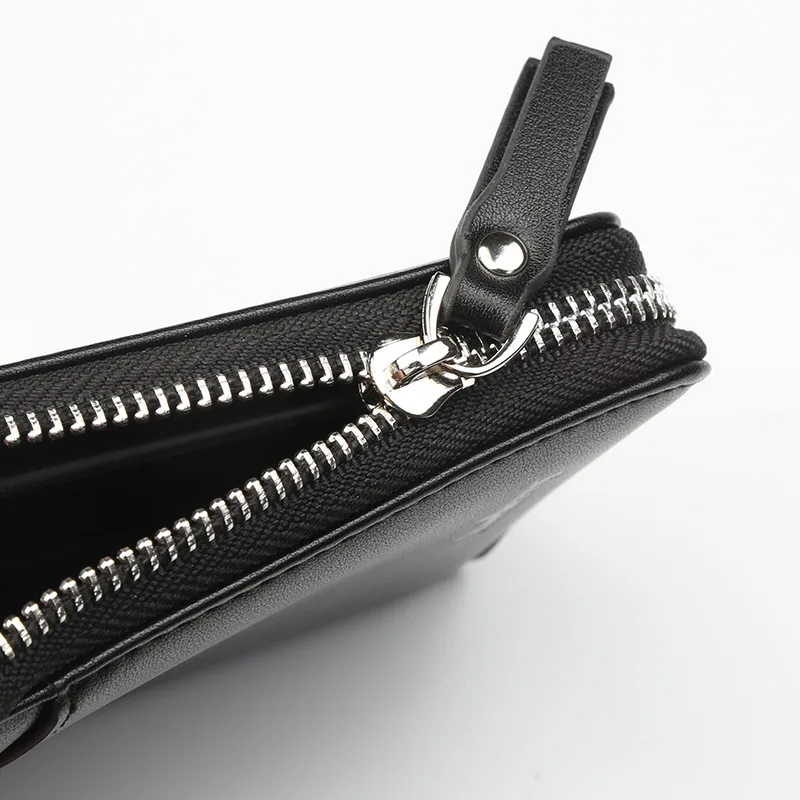 Горячая Распродажа Baellerry короткий вертикальный мужской бумажник на молнии, держатель для карт водительских прав мужской бумажник из искусственной кожи