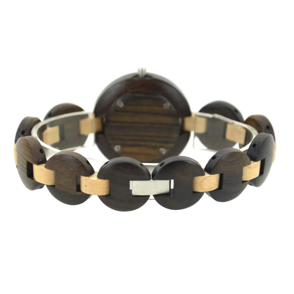 Vogue Quartz Watch for Small Wrist Ladies Stylish Wooden Design