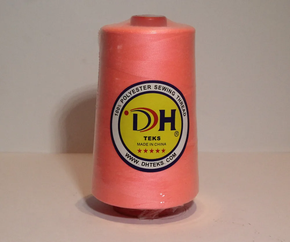 Продажа с завода, 100% полиэфирная швейная нить 40/2 5000y, светоотражающая нить