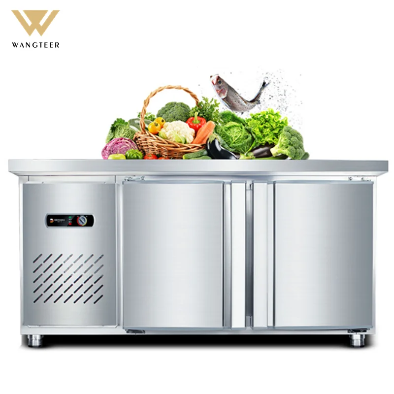 Refrigerator Kitchen Refrige Display Commercial Salad Bar freezer