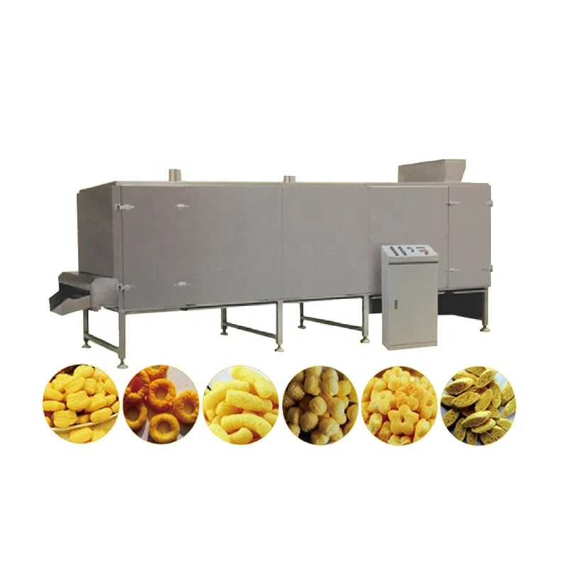 Automatic Puff Corn Snacks Food Extrusion Processing Line Extruder