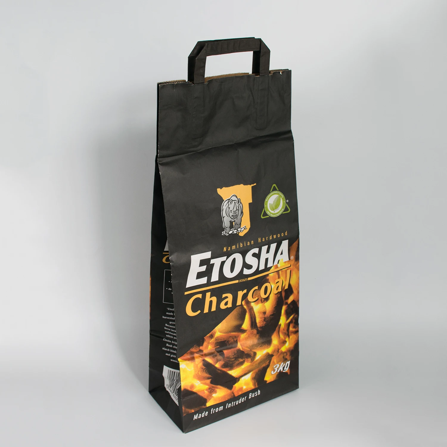 New big size BBQ briquette charcoal bag 5kg 4kg packaging bag factory free samples kraft material