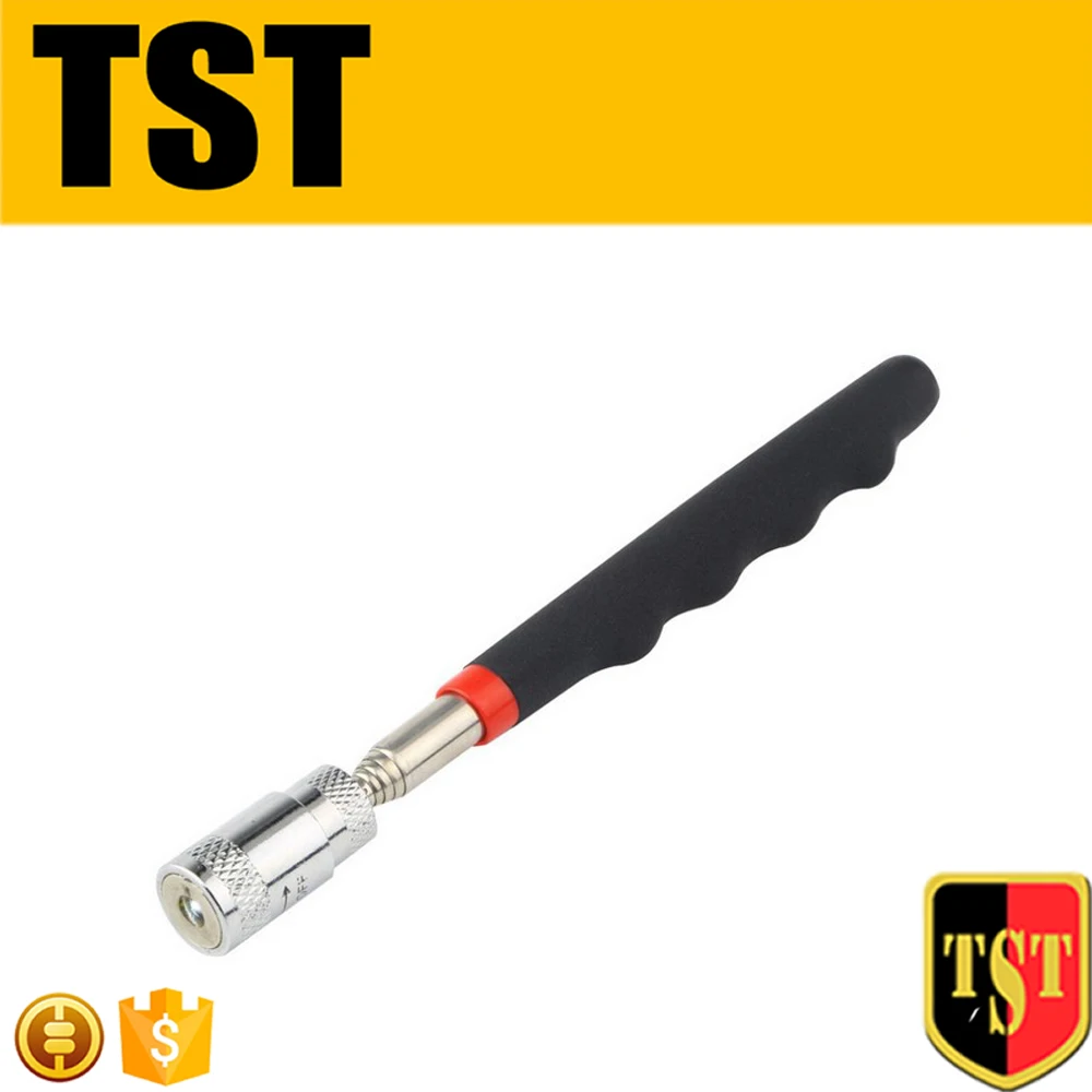 Stainless Steel LED Telescopic Strong Magnetic pick up Pole tools 8-LB For picking up metal parts, hardware tools
