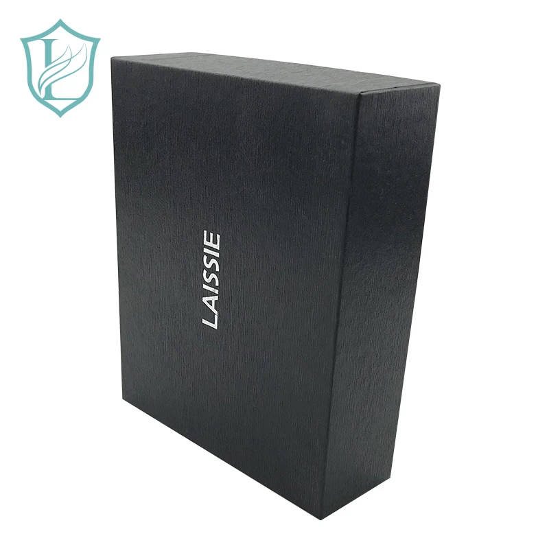 High quality Black Cardboard Paper Flower Lid and Base Box for Gift