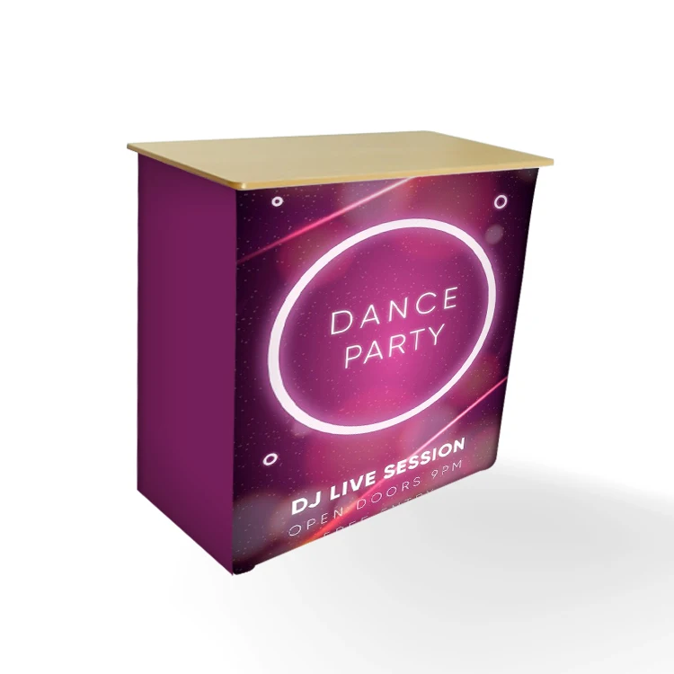 Hot sale new design aluminum pop up counter trade show pop up bar counter