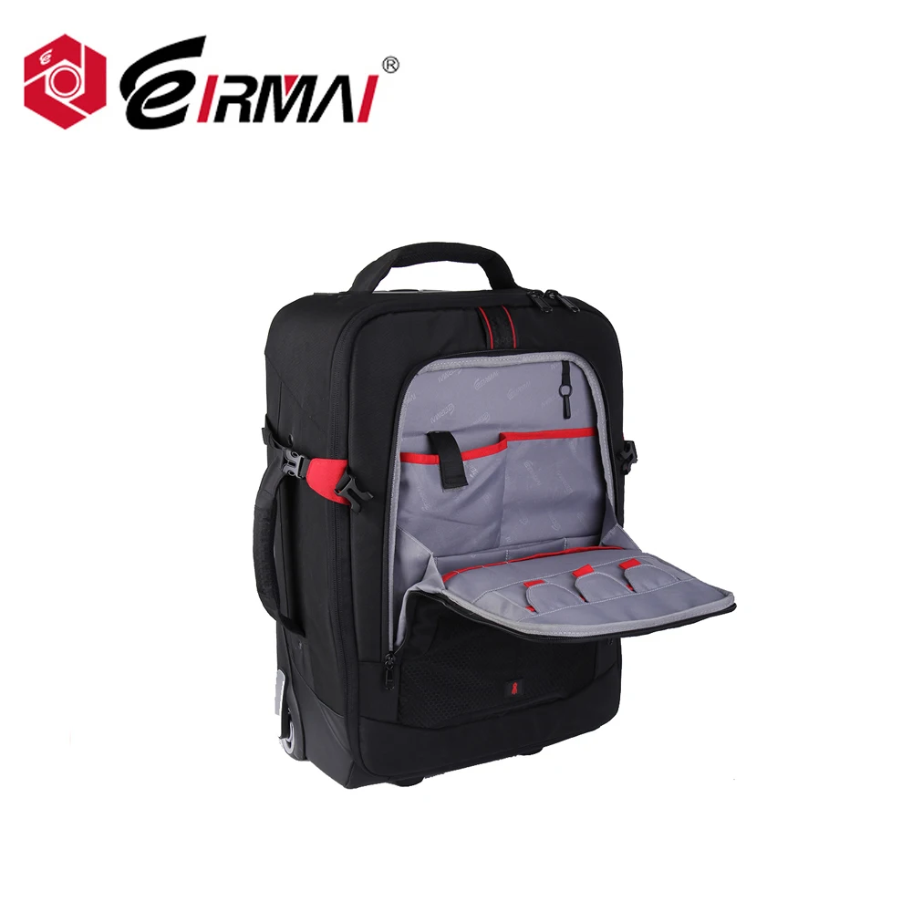 
Waterproof camera backpack rolling camera bag 