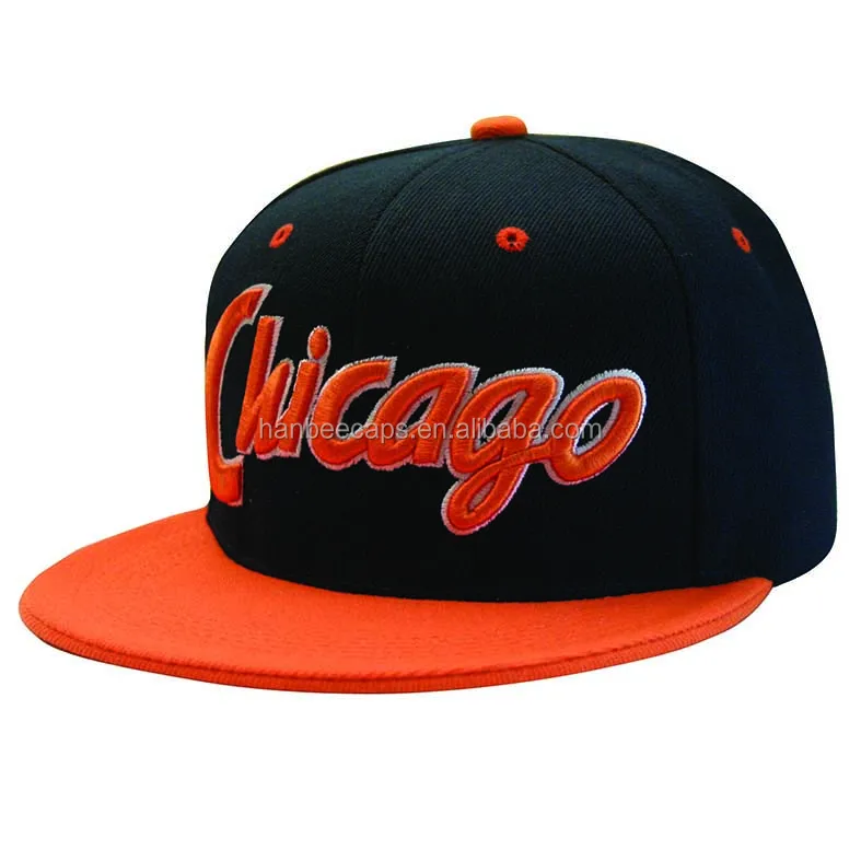 fashion custom designed flat bill snapback caps
