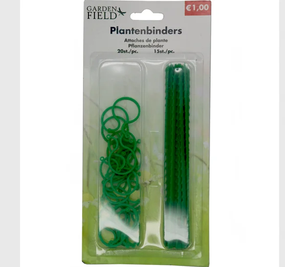 Green Reusable Adjustable Garden Plant Plastic Twist Ties, Cable Ties,Lock Ties